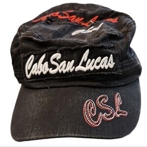 CABO San Lucas Newsboy Distressed Hat